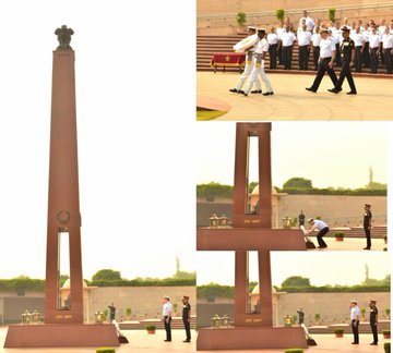 Admiral GLC Neves, Director Naval War College of Brazil, paid homage at NWM on 17 Nov 25