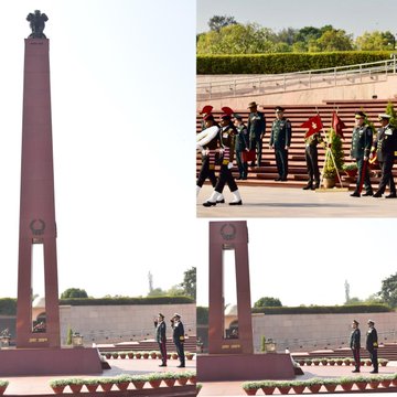 Brig Gen Davagdorj Genkhuyag, State Secy, Min of Defence, Mongolia, paid homage at NWM on 07 Feb 25