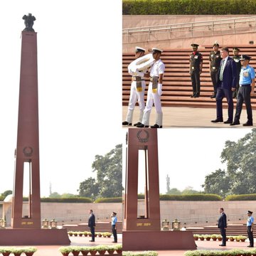 Mr Christian Saunders, USG, OCSEA, United Nations, paid homage to Bravehearts at NWM on 24 Feb 25