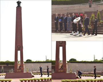 Mr Theo Francken, Minister of Defence, Belgium, paid homage to Bravehearts at NWM on 03 Mar 25	