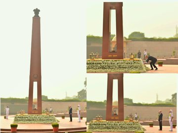 Mr Nikolai Patrushev, Presi. of Russ. Fed. & Chair. of MB paid homage at NWM on 18 Nov 25