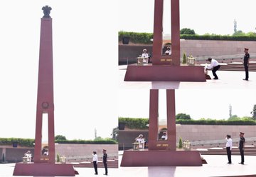 The veteran officers from SS 21/12 Tech Course paid homage homage at NWM on 20 Mar 25