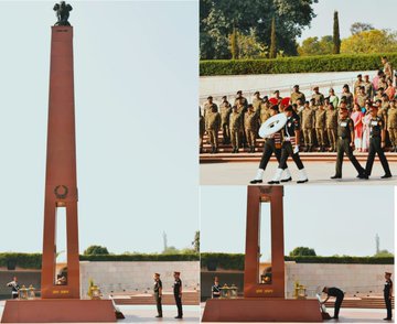 Maj Gen Abhijit Madhav Bapat, SM, paid homage to Bravehearts at NWM on 21 Mar 25