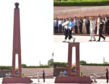Serving personnel and veterans 5 Rajput paid homage to Bravehearts at NWM on 24 Mar 25