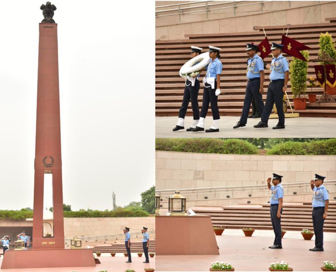 AM Saju Balakrishnan, PVSM, AVSM, VM, Cdr in Chief Andaman & Nicobar paid homage at NWM on 26 May 25