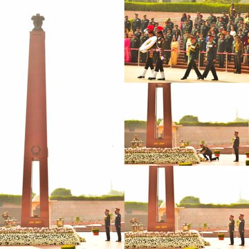 Lt Gen Rakesh Kapoor, AVSM, VSM, DCOS (IS&T) paid homage to Bravehearts at NWM on 25 Nov 25