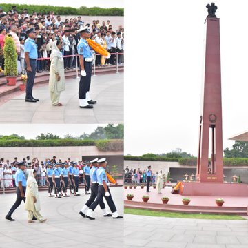 In a solemn NOK ceremony Mrs Nirmala Devi M/o Gnr Dinesh Kumar paid homage at NWM on 27 May 25