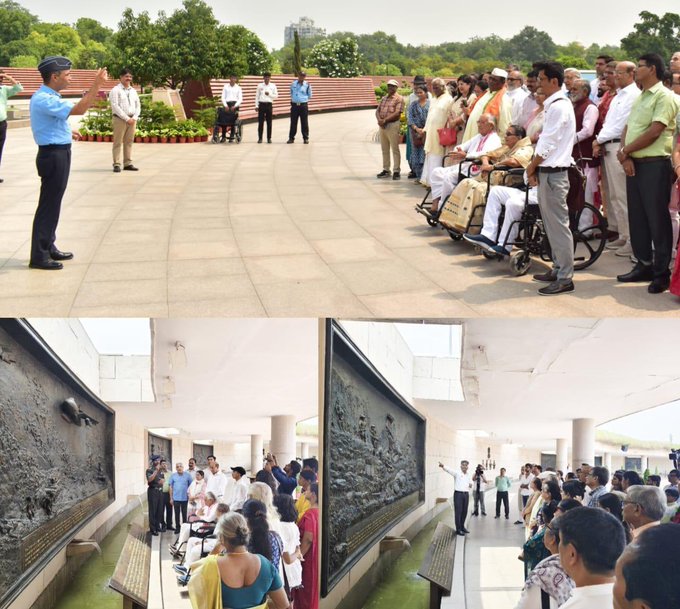 Padma Awardees of 2025 paid homage to Bravehearts and taken on guided tour of NWM on 28 May 25
