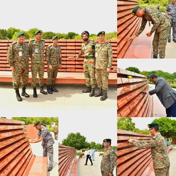 Officers of 100 Reg Course paid homage to Bravehearts at NWM on 07 Jun 25
