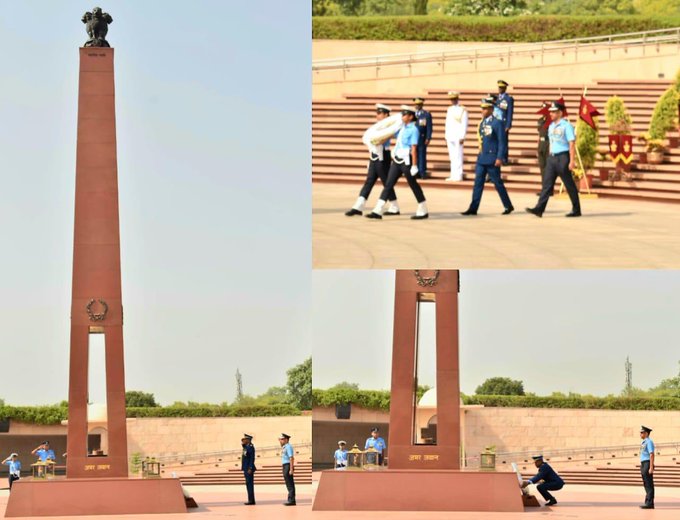 AVM Teofilus Shaende, Commander Namibian Air Force paid homage at NWM on 09 Jun 25