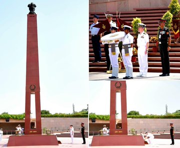 Capt Nojo Masashi, Chief Instructor, Joint Staff College, Japan, paid homage at NWM on 10 Jun 25