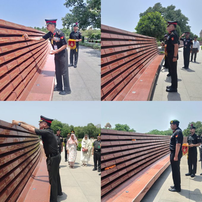 Officers from 96 Regular Course paid homage to Bravehearts at NMW on 10 Jun 25