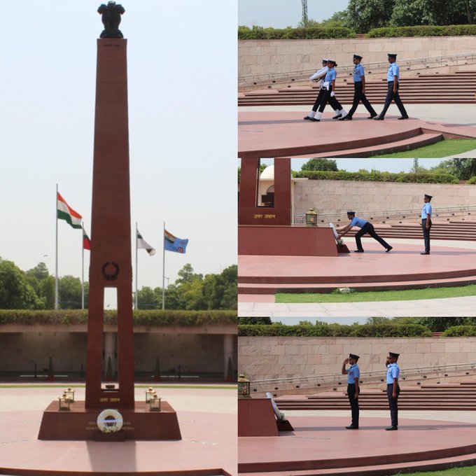 Wg Cdr Devank Sharma paid homage to Bravehearts at NWM on 11 Jun 25