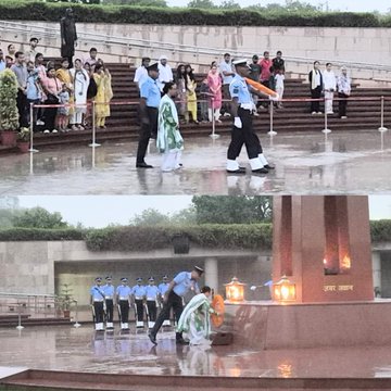 In solemn NOK ceremony Mrs Rajani Devi w/o Nk Netra Singh paid homage at NWM on 17 Jun 25