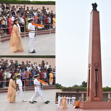 In solemn Next-of-Kin ceremony Smt Kiran Khanda w/o Sgt Satish Kumar paid homage at NWM on 02 Jul 25