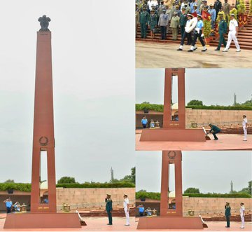 Brig. General NKA Valere, CIWC, Yaounde, Cameroon, paid homage to Bravehearts at NWM on 07 Jul 25