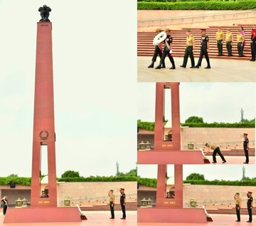 Lt Gen Carlos Eduardo Barbosa Da Costa, Chief, (CIE), Brazilian Army paid homage at NWM on 15 Jul 25