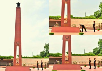 Lt Gen NS Raja Subramani, PVSM, AVSM SM, VSM, VCOAS, paid homage to Bravehearts at NWM on 18 Jul 25