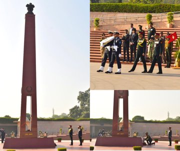 Lt Gen Girish Kalia, AVSM, VSM, DG TA paid homage to Bravehearts at NWM on 01 Dec 25