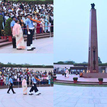 In NOK ceremony Mrs Shobha Patil w/o Hav Shivaji Krishna Patil, KC, paid homage at NWM on 28 Jul 25
