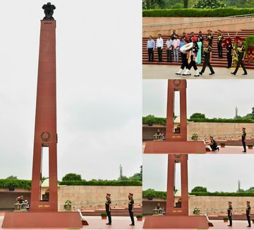 On taking over as VCOAS, Lt Gen Pushpendra Singh, AVSM, SM**, paid homage at NWM on 01 Aug 25