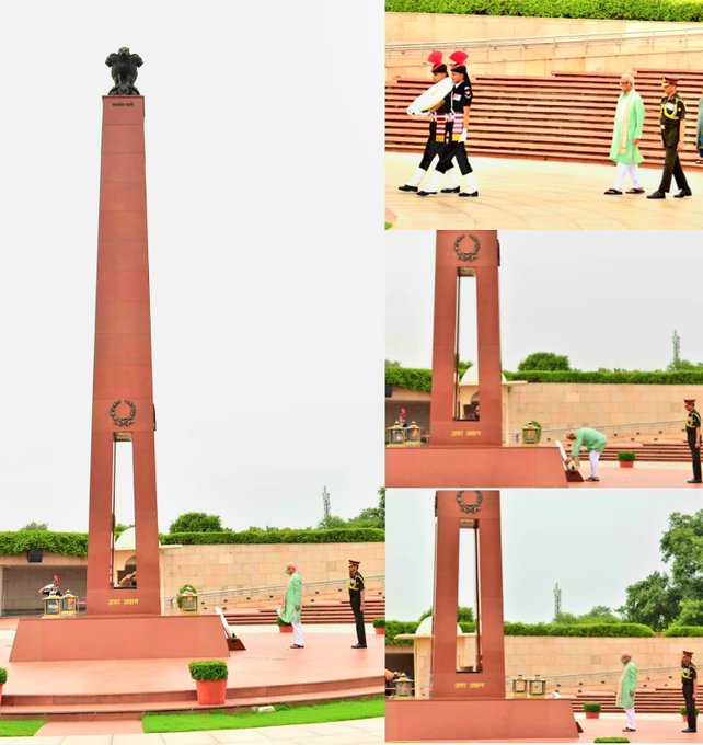 Hon’ble Governor of Goa, Shri Pusapati Ashok Gajapathi Raju, paid homage at NWM on 03 Aug 25