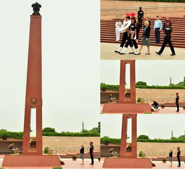 Ms Kathleen Pearce, HOIB, Ministry of Defence, New Zealand, paid homage at NWM on 05 Aug 25