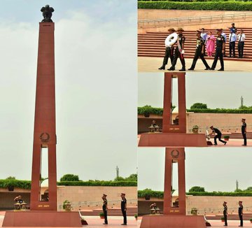 Lt Gen VMB Krishnan, PVSM, AVSM, YSM, QMG & Col DR & DS paid homage at NWM on 08 Aug 25