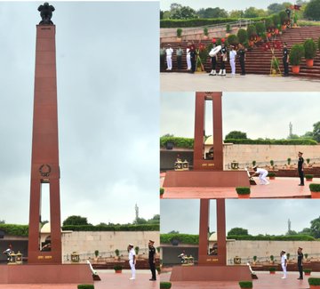 Brigadier General Mohamed Saleem, Comdtt, Coast Guard Maldives, paid homage at NWM on 26 Aug 25