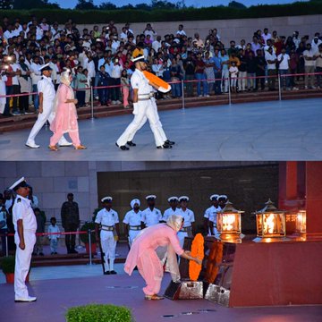 In a solemn Next-of-Kin ceremony Mrs Sunita Rani w/o Sep Mangat Ram paid homage at NWM on 31 Aug 25