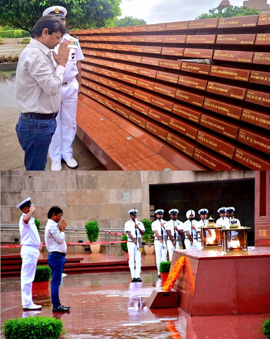 In a solemn Next-of-Kin ceremony Mr PK Singh s/o Late BN Singh, ERA, paid homage at NWM on 01 Sep 25