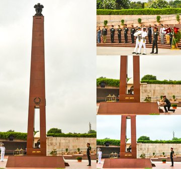 SS-70 & WS-16 Course Col Shashi Bhushan, Col MS & SD, HQ IDS paid homage at NWM on 02 Sep 25
