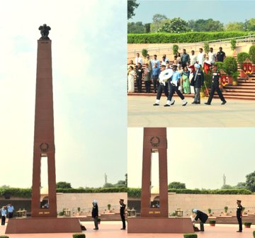 Maj Gen Lakhwinder Singh, YSM (Retd) paid homage to Braveeharts at NWM on 08 Sep 25