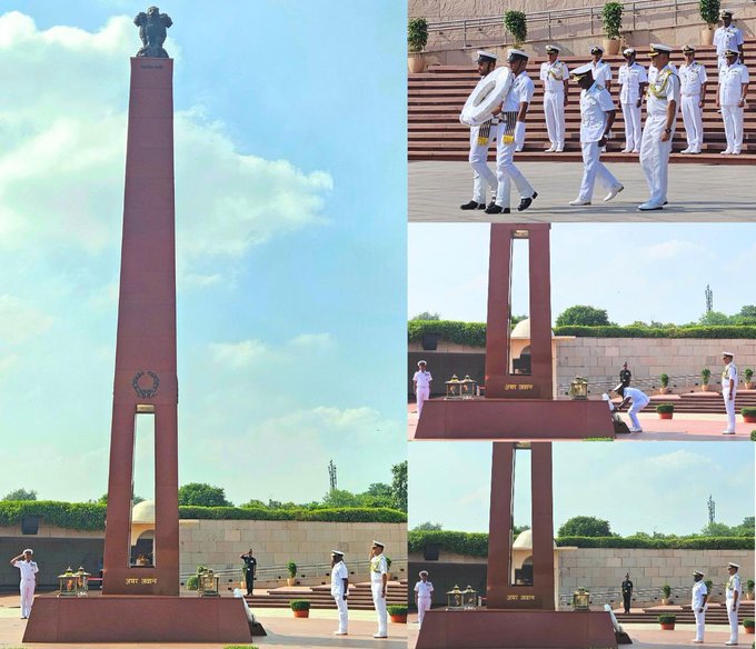 Maj Gen P O OTIENO EBS ‘NDC’ ‘PSC’ (K), Commander Kenya Navy, paid homage at NWM on 29 Sep 25