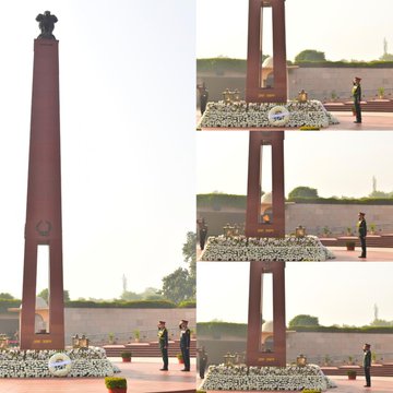 On 265th Army Service Corps, Lt Gen Mukesh Chadha, paid homage at NWM on 08 Dec 25