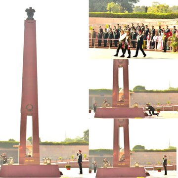 Col Sanjeev Singh, SM, & officers of 117 REG Course paid homage to Bravehearts at NWM on 10 Dec 25