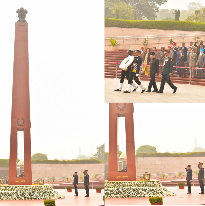 Col SK Puri, VrC, VSM paid homage to Bravehearts at NWM on 18 Dec 25