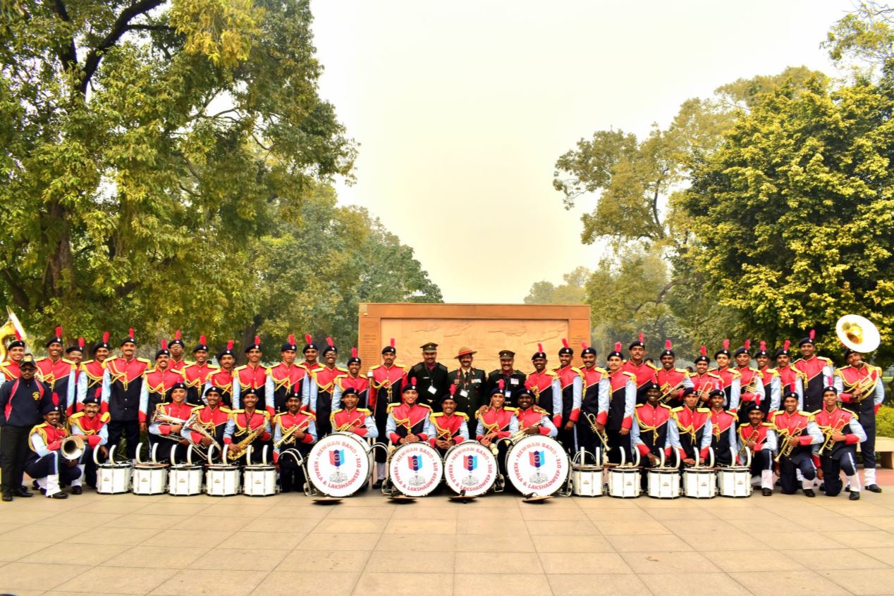  Boy Band from Newman College, Kerala, gave a band display at NWM on 09 Jan 26