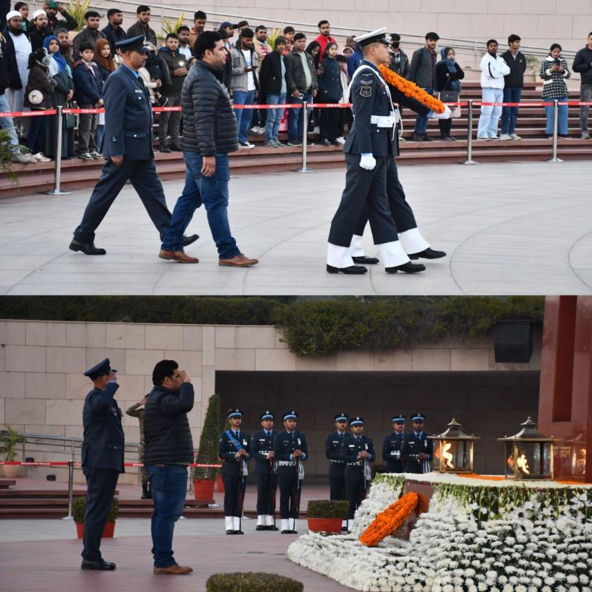 In a solemn NOK ceremony Rocky Chaudhary S/o Sep Raghuvir Singh, paid homage at NWM on 13 Jan 26