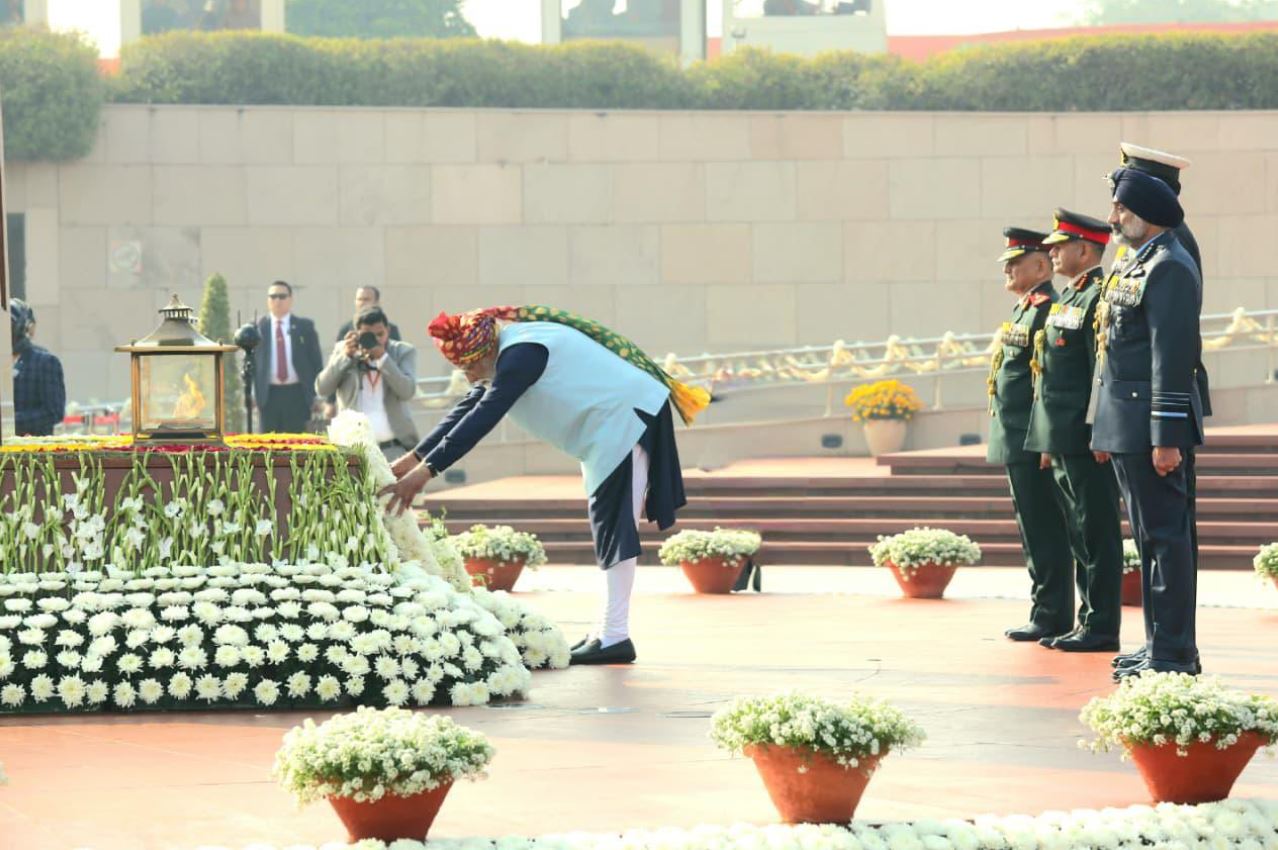 On 77th Republic Day Hon’ble PM, Shri Narendra Modi, paid homage to Bravehearts at NWM on 26 Jan 26