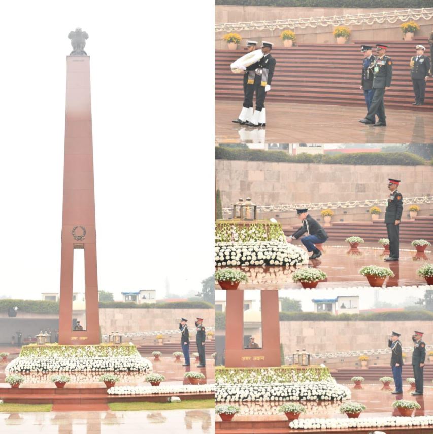Col. Frederik Simon Spruijt, COC, DG European Union Military Staff, paid homage at NWM on 27 Jan 26