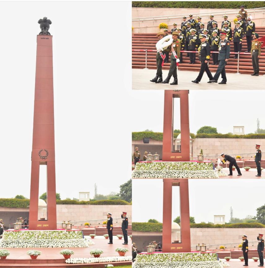 DG Paramesh Sivamani, AVSM, PTM, TM, paid homage to the Bravehearts at NWM on 01 Feb 26