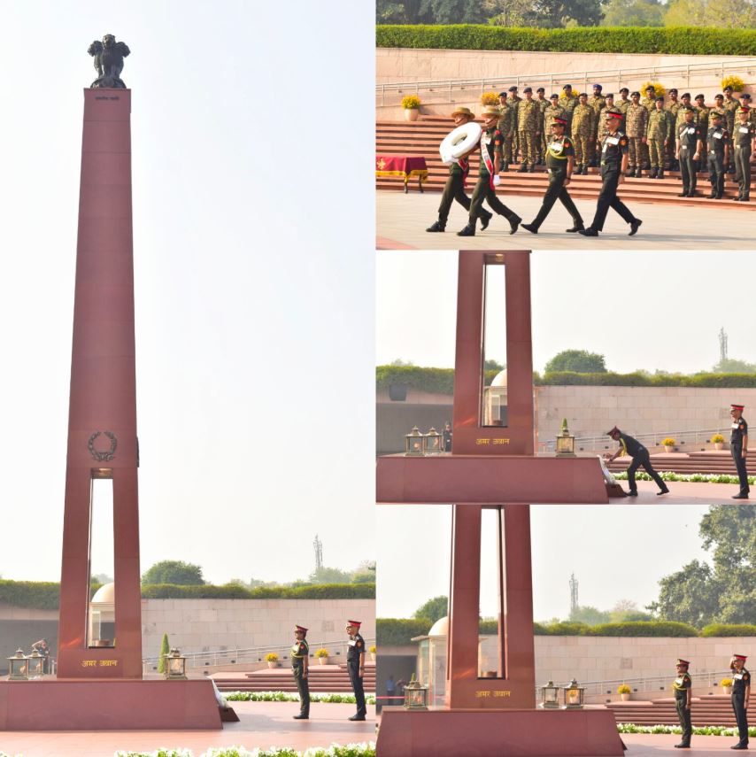 Lt Gen Vipul Shinghal, AVSM, SM, DCOAS (IS&T), paid homage to Bravehearts at NWM on 25 Feb 26