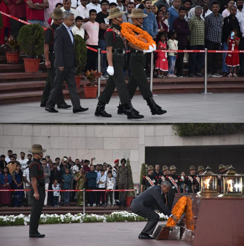 In a solemn NOK ceremony Mr. Mohammed Goush s/o Late A Latif, PO paid homage at NWM on 01 Mar 26
