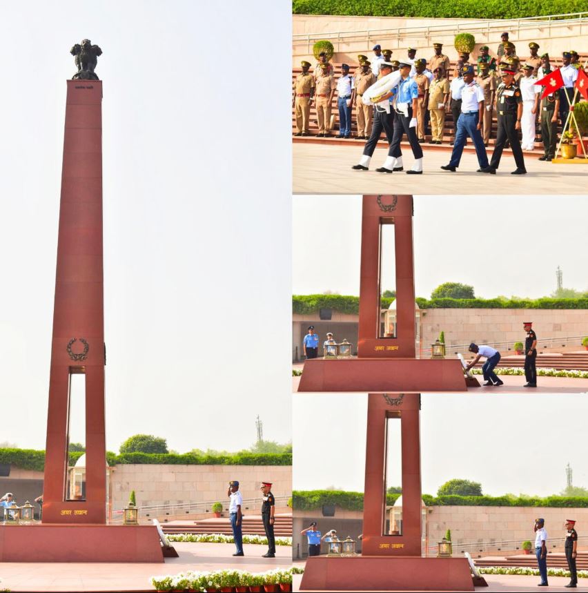 Maj Gen E M Kinuthia CBS, SS ndu(China) psc(K) Kenya Armed Forces, paid homage at NWM on 17 Mar 26