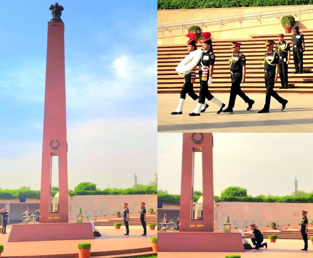 Lt Gen Pushpendra Singh, AVSM, SM**, VCOAS, paid homage to Bravehearts at NWM on 30 Mar 26