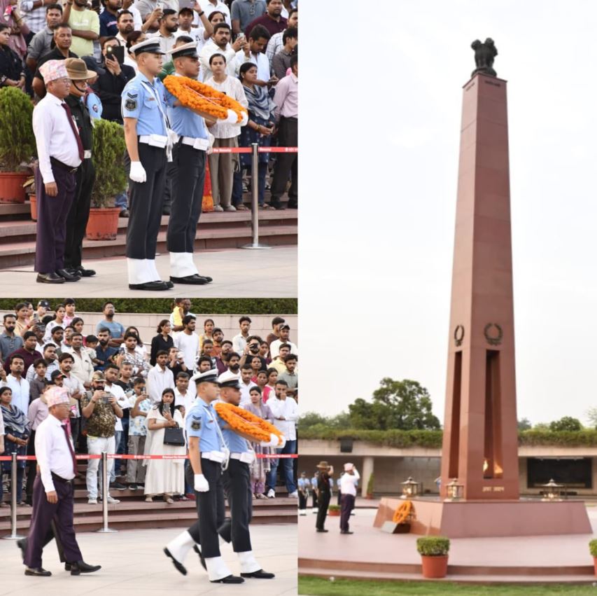 In a solemn NOK ceremony Mr Bal Bahadur Tamang f/o Rfn Bimal Tamang, paid homage at NWM on 26 Apr 26