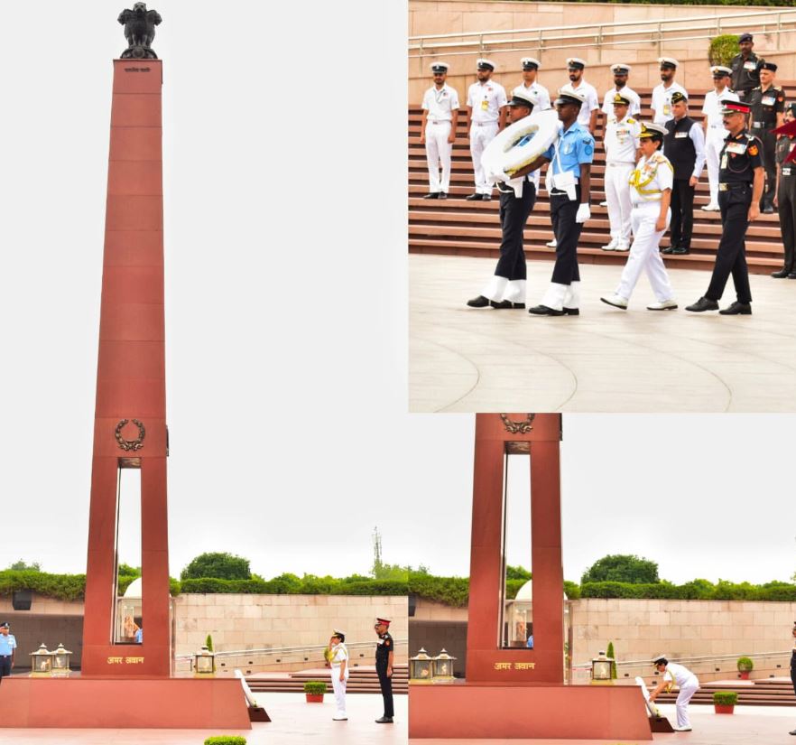  Vice Admiral Kavita Sahai, AVSM, SM, VSM, DGMS (Navy), paid homage at NWM on 29 Apr 26
