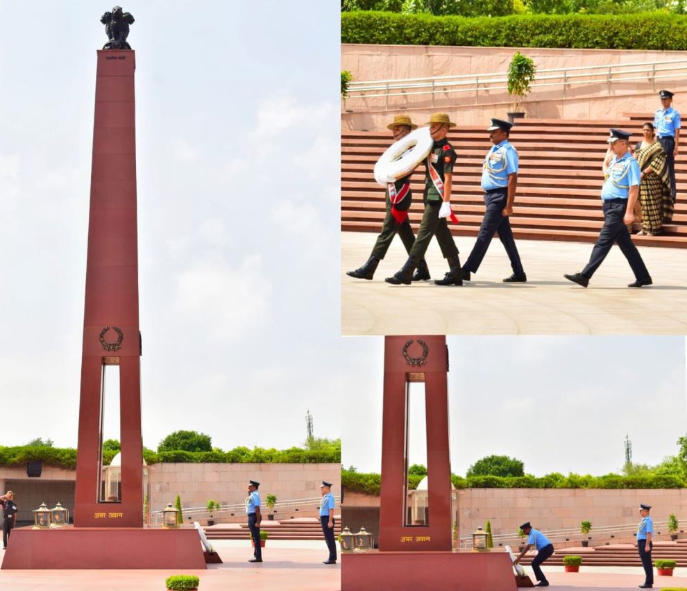Air Mshl Premkumar Krishnaswamy, VM, VSM paid homage to Bravehearts at NWM on 04 May 26