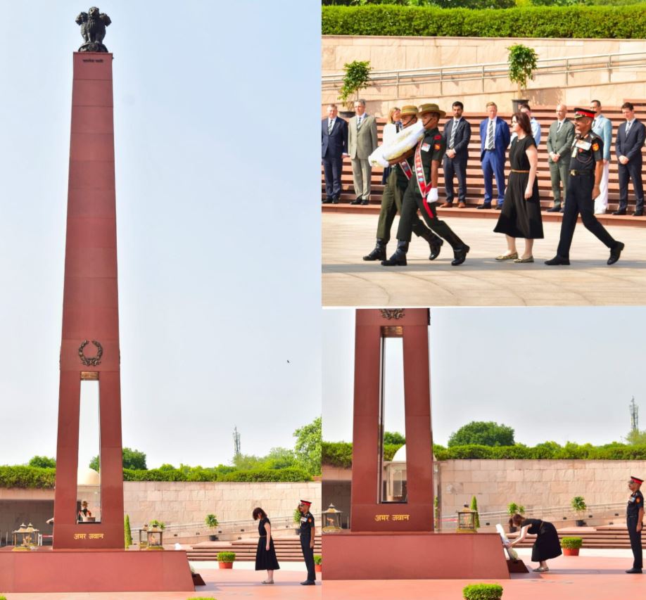AVM Tamara Jennings, RCDS Deputy Commandant, head of UK deligation, paid homage at NWM on 05 May 26